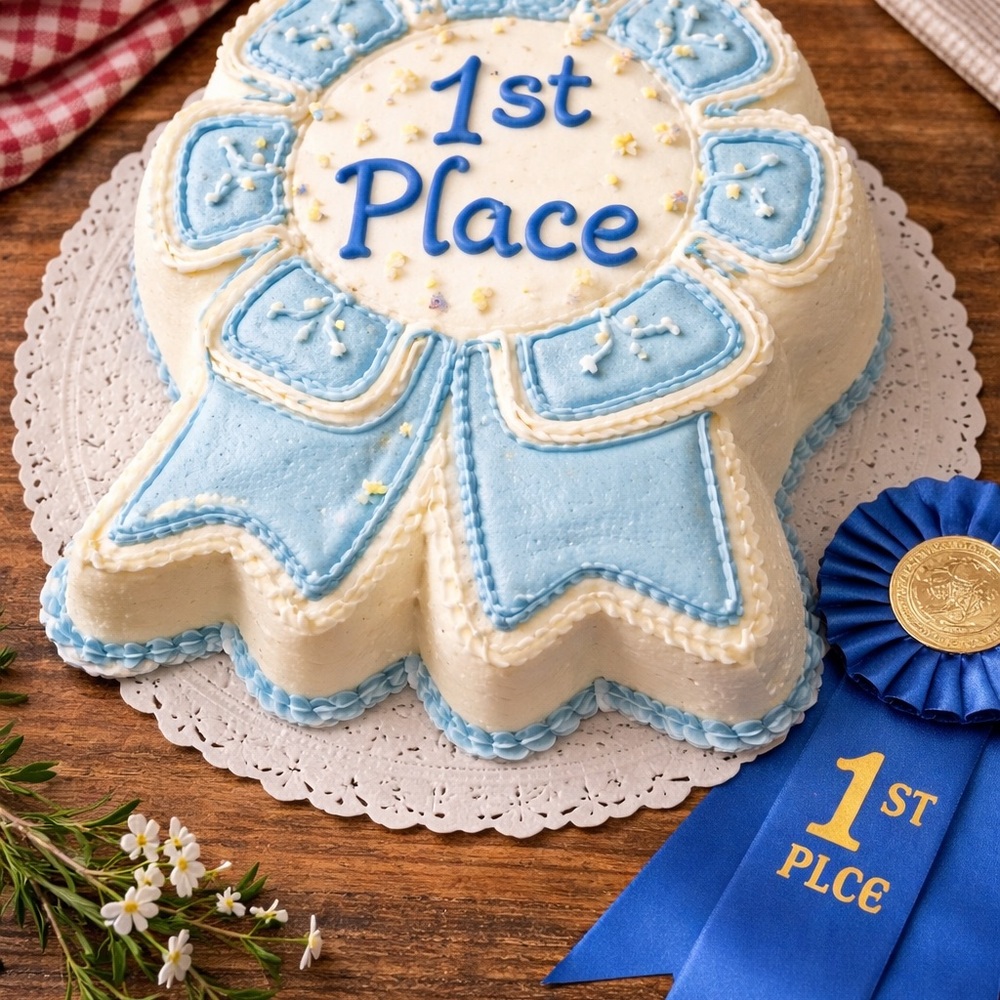 Vintage WILTON 502-2286 Aluminum Cake Pan Mold 1979 BLUE RIBBON MEDAL 1st Place